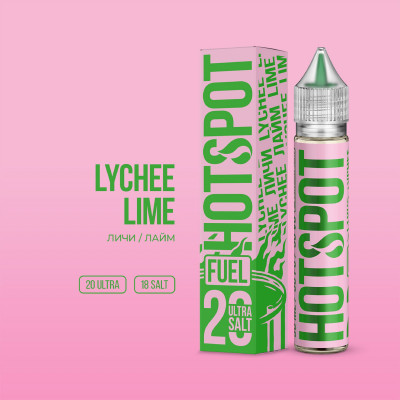 Жидкость salt Hot Spot Fuel 30 мл Lychee Lime - Личи лайм дв hard
