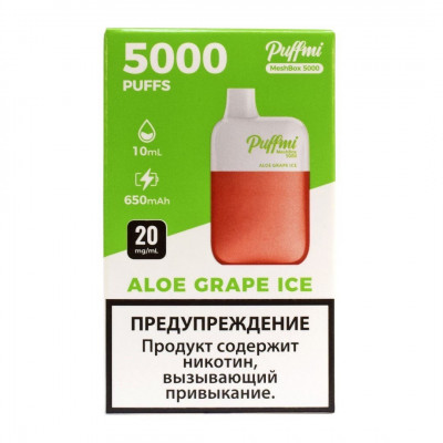 ЭС PUFFMI MeshBox 5000 ALOE GRAPE ICE