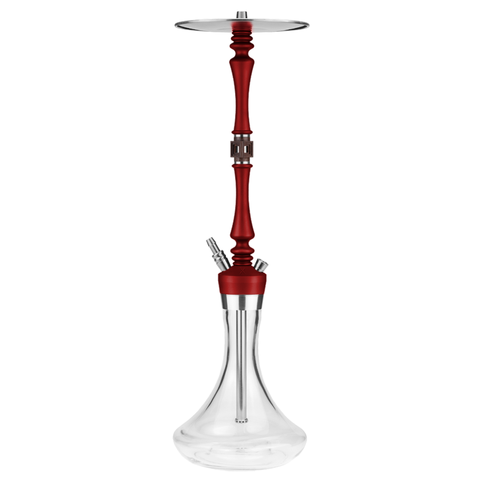 Кальян HOOB - Mars Pro Wine Red x SS (Шахта, колба, шланг, мундштук, уплотнитель)