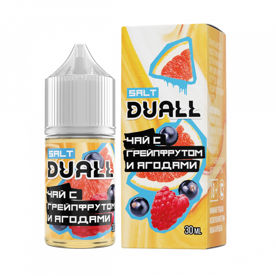 DUALL SALT hard  Чай с грейпфрутом и ягодами 30ml