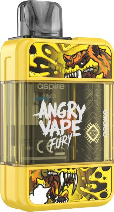 Pod набор Brusko Angry Vape Fury 650 mAh, Жёлтый