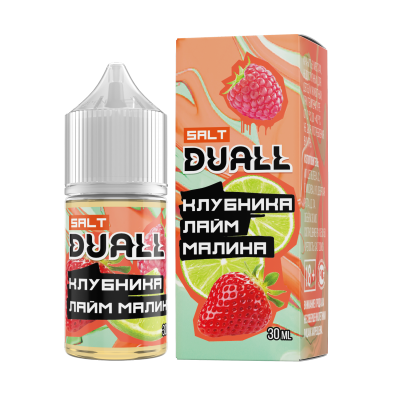 DUALL SALT hard  Клубника, лайм, малина 30ml