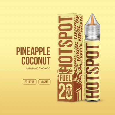 Жидкость salt Hot Spot Fuel 30 мл Pineapple Coconut - Ананас кокос вт
