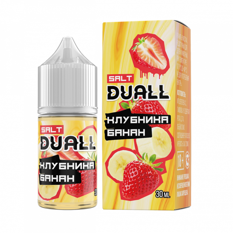 DUALL SALT hard  Клубника, банан 30ml