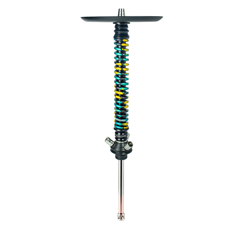 Кальян MAMAY CUSTOMS - Coilovers (Бирюзово-золотой камуфляж) (Шахта,мундштук)