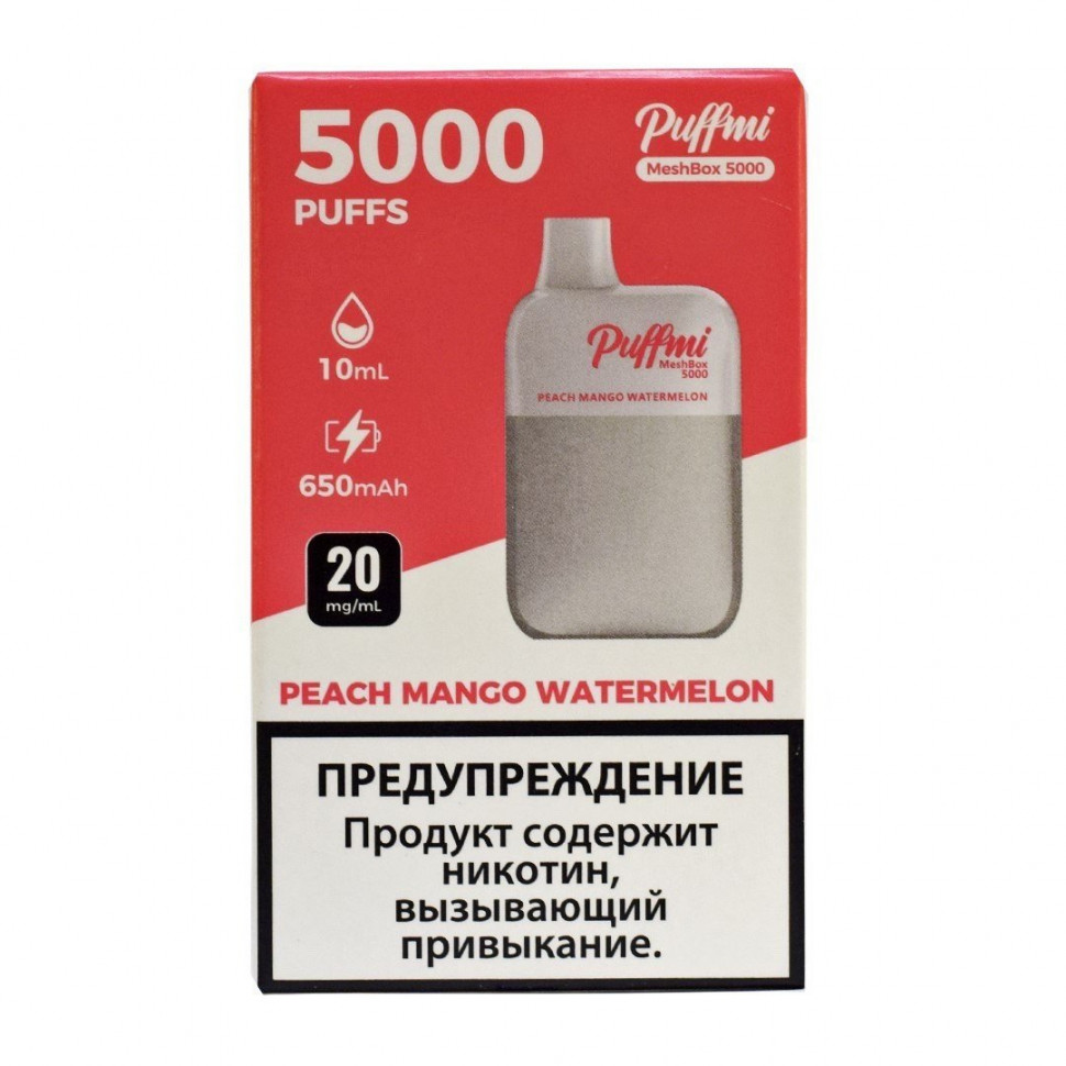 ЭС PUFFMI MeshBox 5000 PEACH MANGO WATERMELON