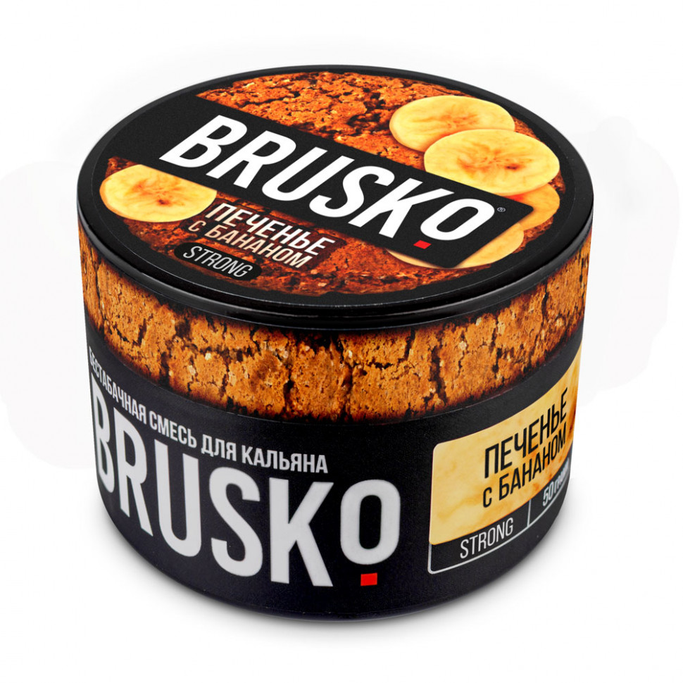 Brusko 50гр Strong Печенье с бананом