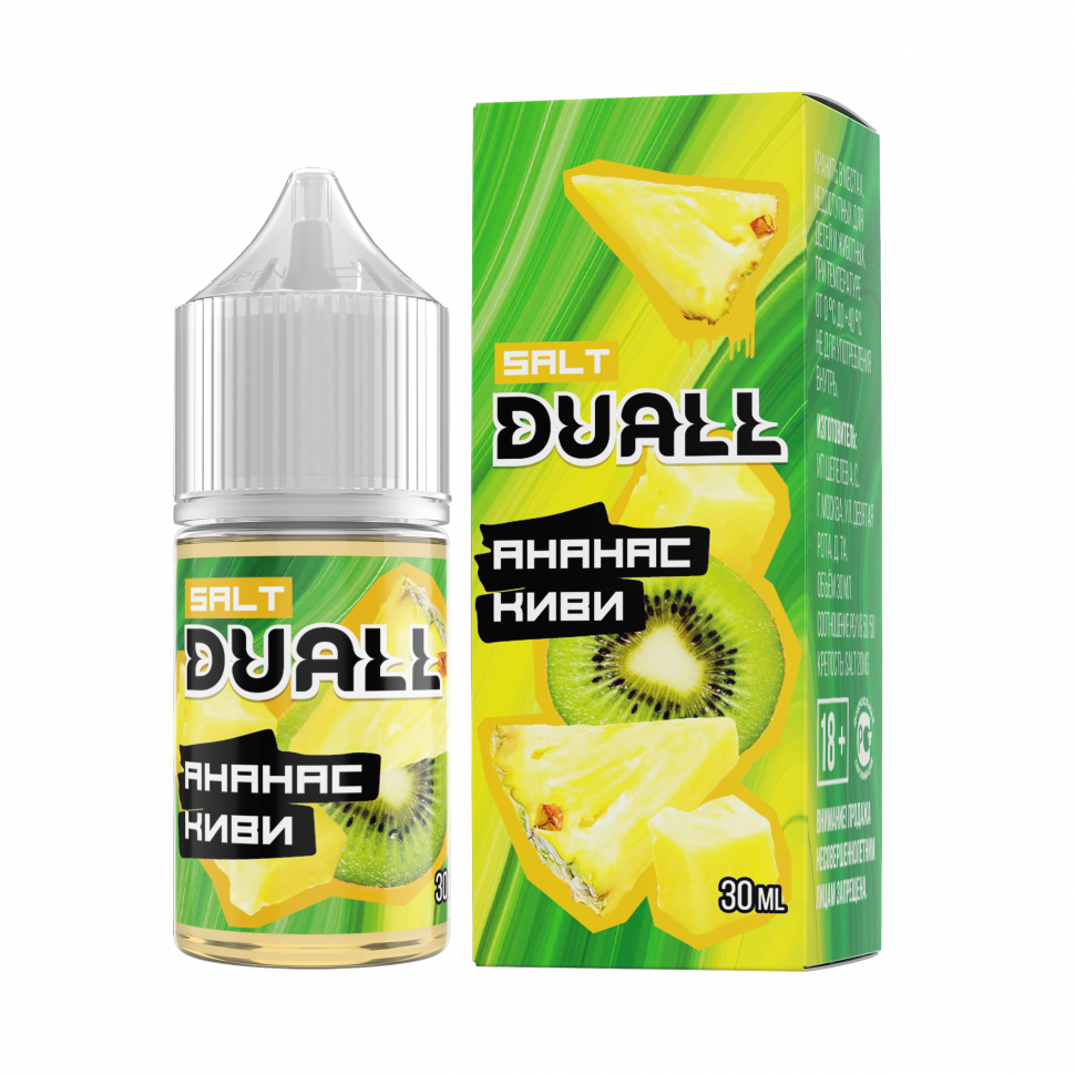 DUALL SALT hard  Ананас, киви 30ml