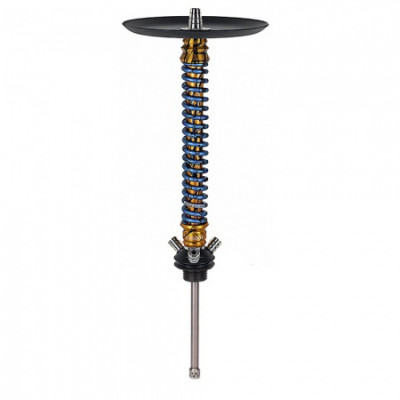 Кальян - Mamay Customs - Coilovers (Gold - Blue анод.) (Шахта,мундштук)