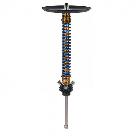 Кальян - Mamay Customs - Coilovers (Gold - Blue анод.) (Шахта,мундштук)