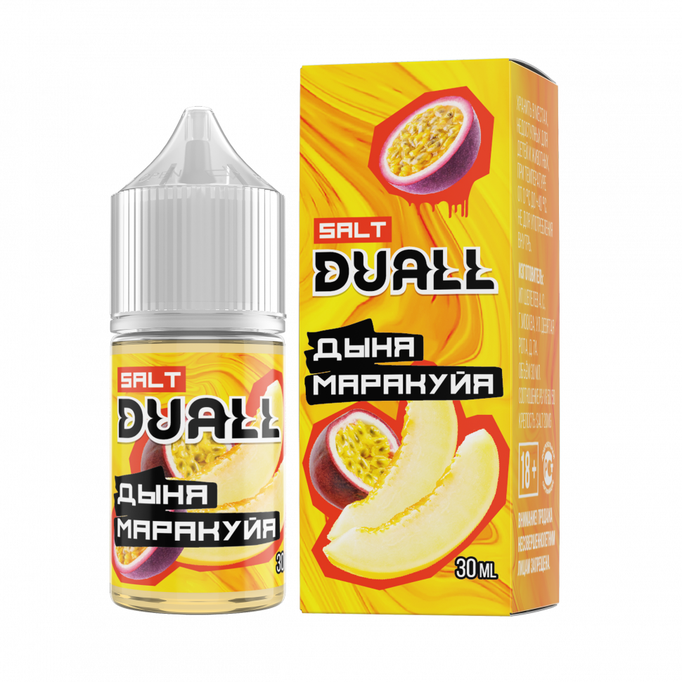 DUALL SALT hard  Дыня, маракуйя 30ml