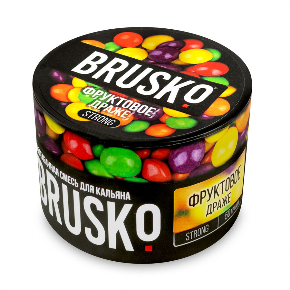 Brusko 50гр Strong Фруктовое драже