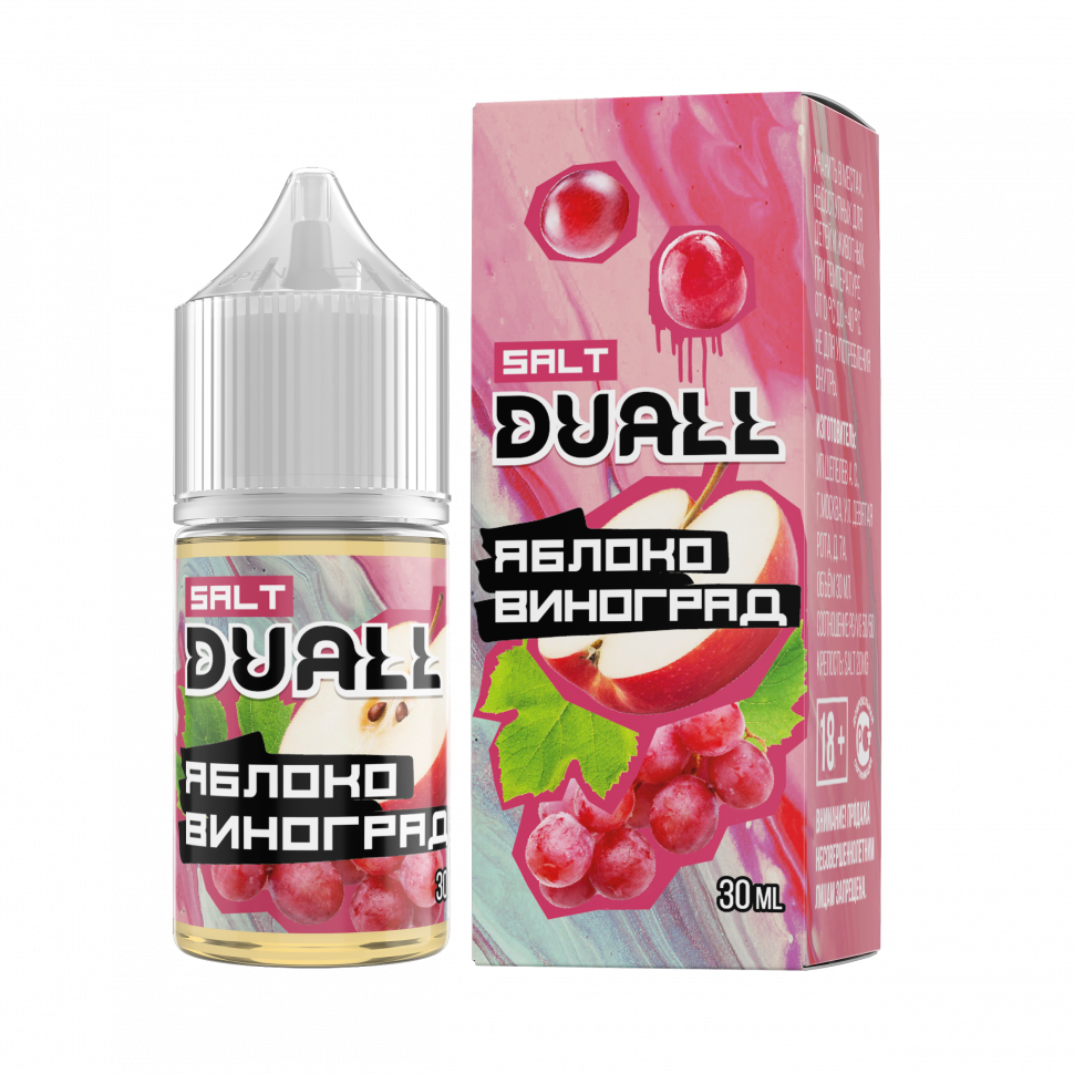DUALL SALT hard  Яблоко, виноград 30ml
