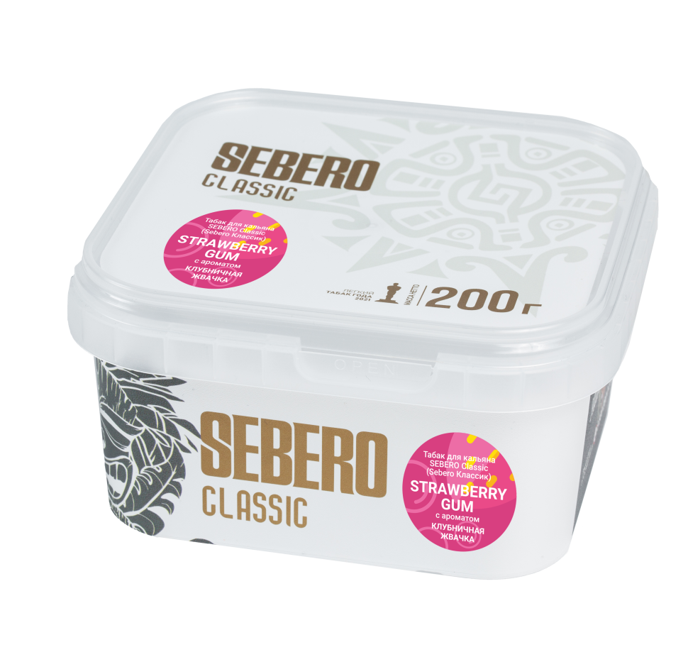 Sebero Classic 200гр Strawberry Gum (Клубничная жевачка)
