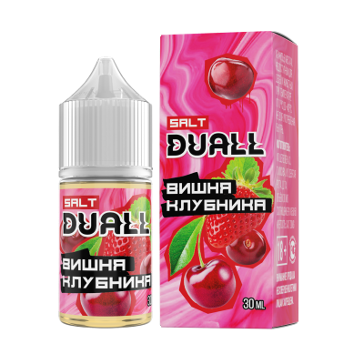 DUALL SALT hard  Вишня, клубника 30ml