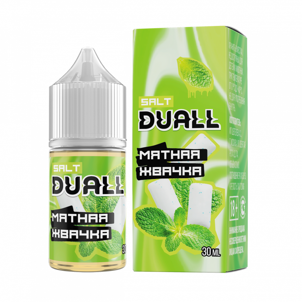 DUALL SALT hard  Мятная жвачка 30ml