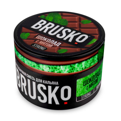 Brusko 50гр Strong Шоколад с мятой