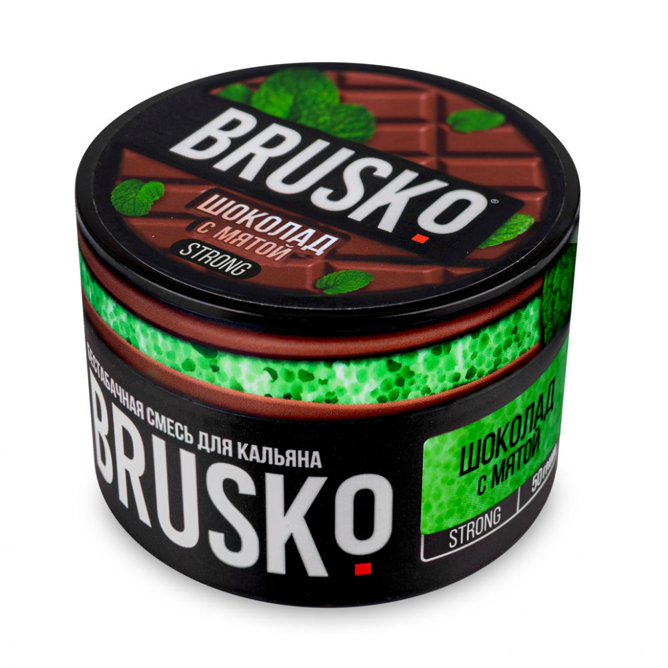 Brusko 50гр Strong Шоколад с мятой