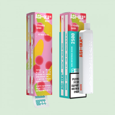ASHKA MOON(2500) - Клубника Банан