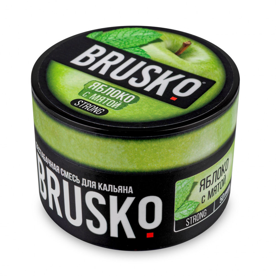 Brusko 50гр Strong Яблоко с мятой