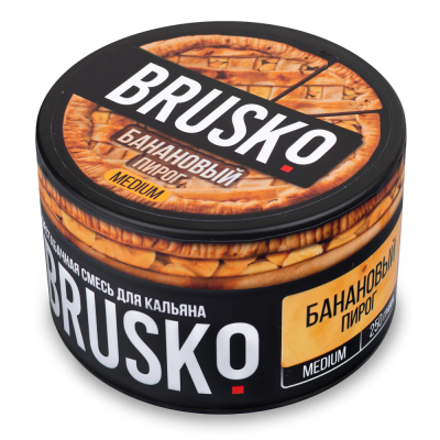 Бестабачная смесь BRUSKO 250гр Medium Банановый пирог