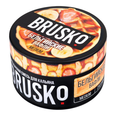 Бестабачная смесь BRUSKO 250гр Medium Бельгийские вафли