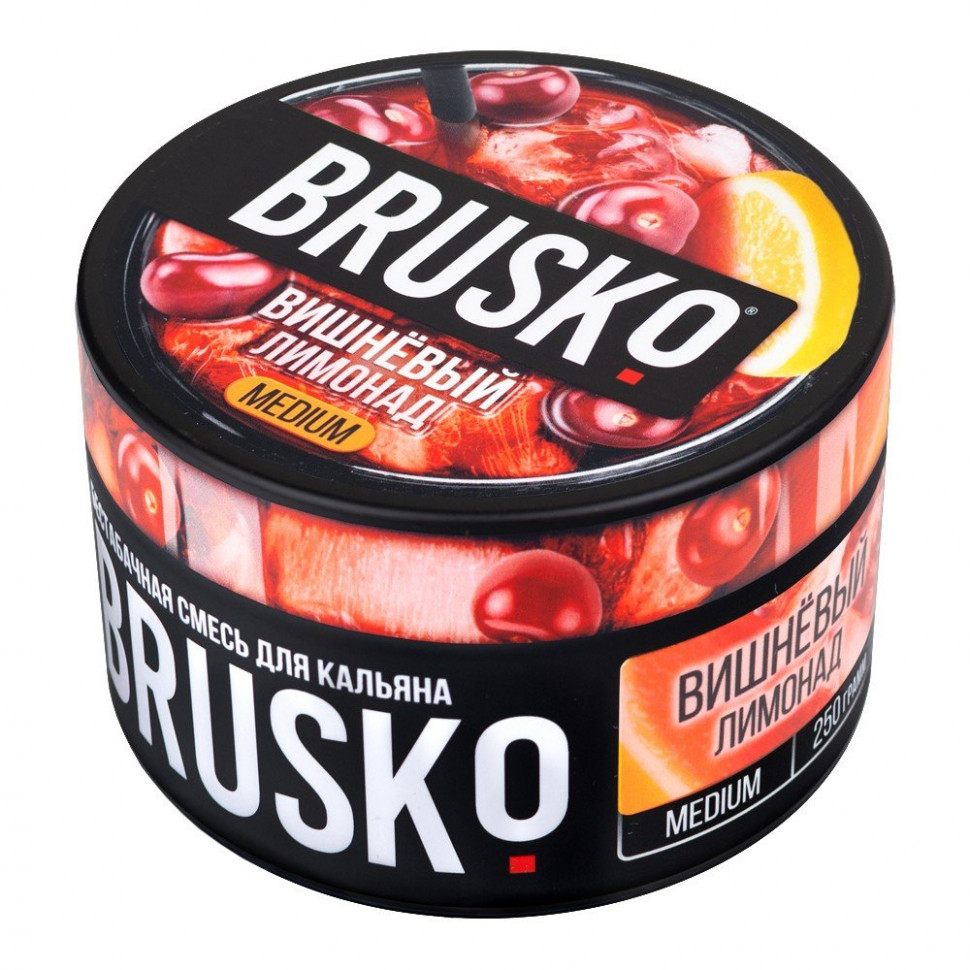 Бестабачная смесь BRUSKO 250гр Medium Вишневый лимонад