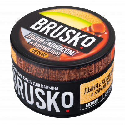 Бестабачная смесь BRUSKO 250гр Medium Дыня с кокосом и карамелью