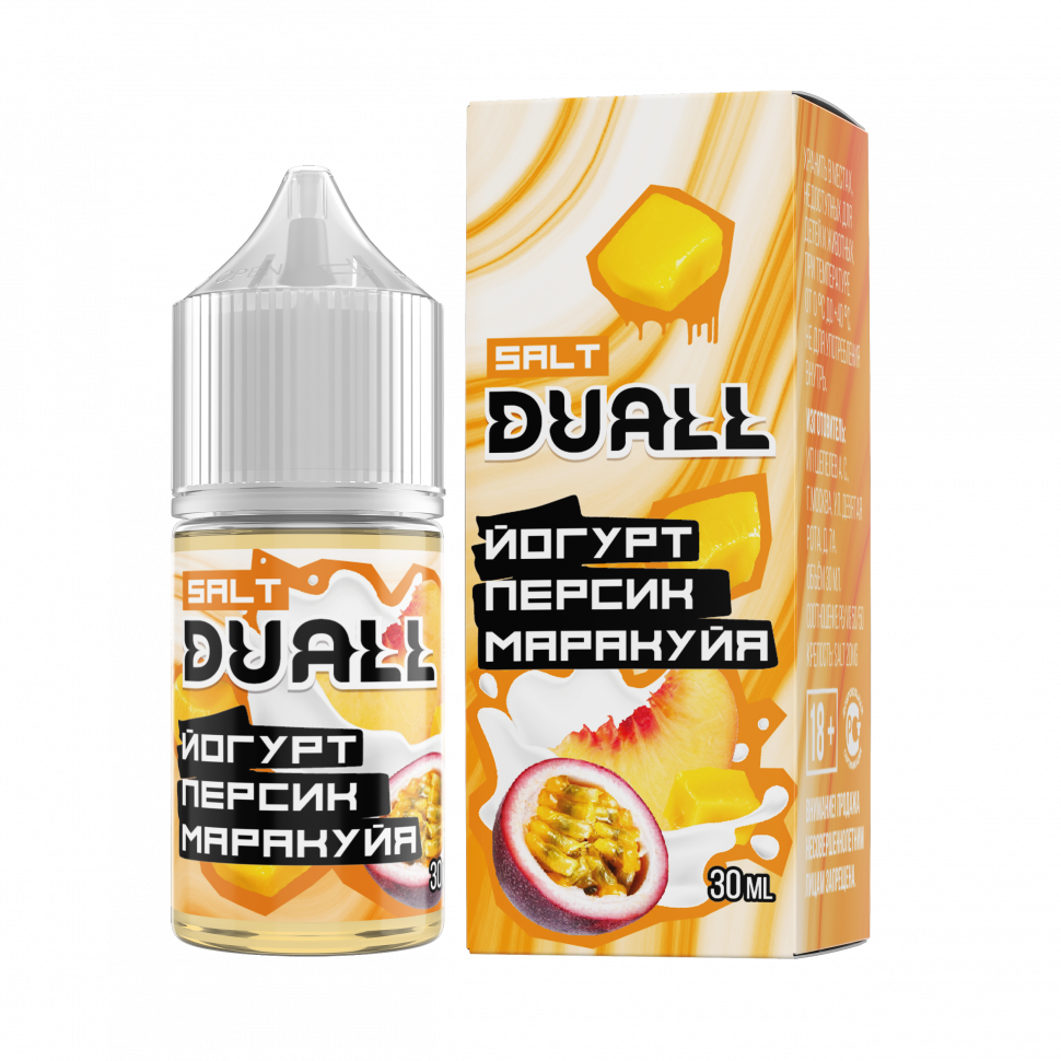DUALL SALT hard  Йогурт, персик, маракуйя 30ml