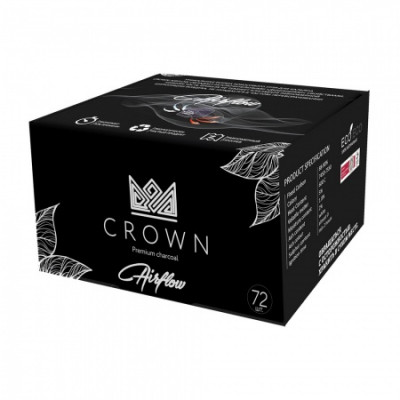 Уголь Crown 25мм 72шт Airflow