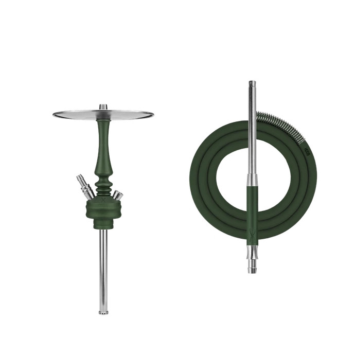 Кальян Hoob Mars Mini British Green (Без колбы, Фурнитура сталь)