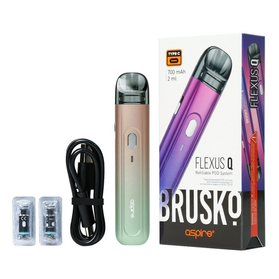 Pod набор Brusko Flexus Q Бежево-зеленый градиент