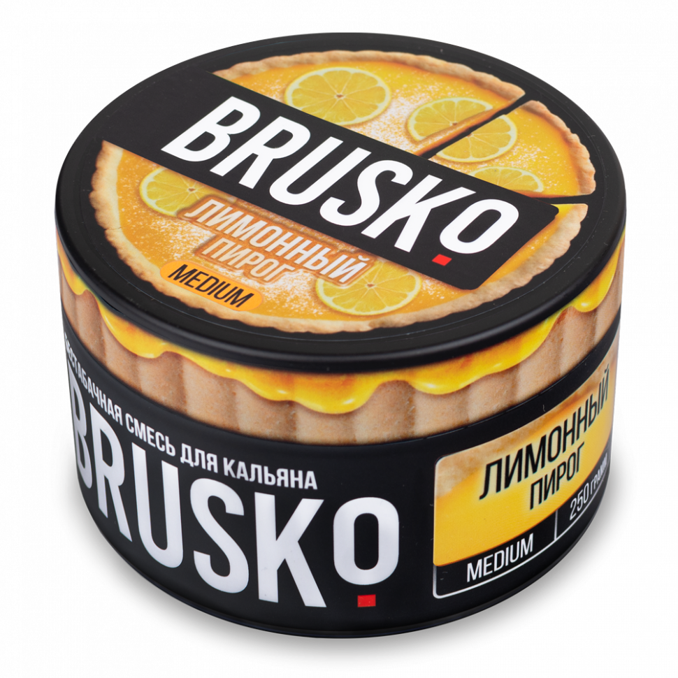 Бестабачная смесь BRUSKO 250гр Medium Лимонный пирог