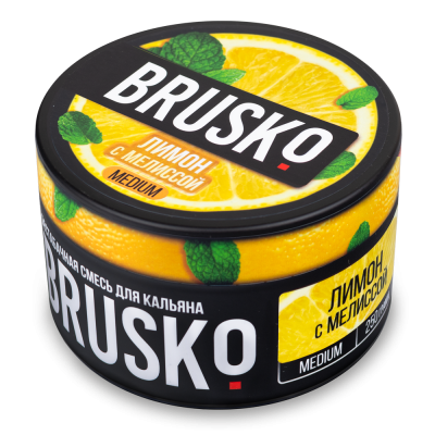 Бестабачная смесь BRUSKO 250гр Medium Лимон с мелиссой