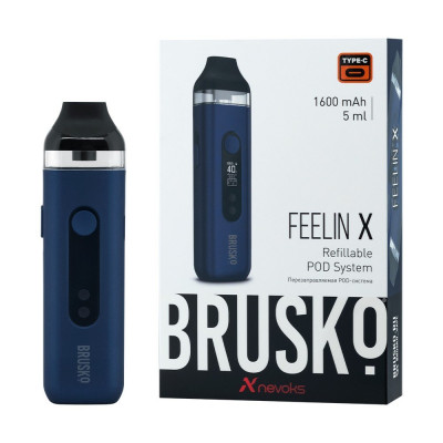 Pod набор Brusko Feelin X 1600 mAh, Синий