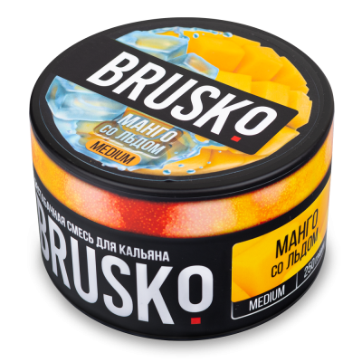 Бестабачная смесь BRUSKO 250гр Medium Манго со льдом