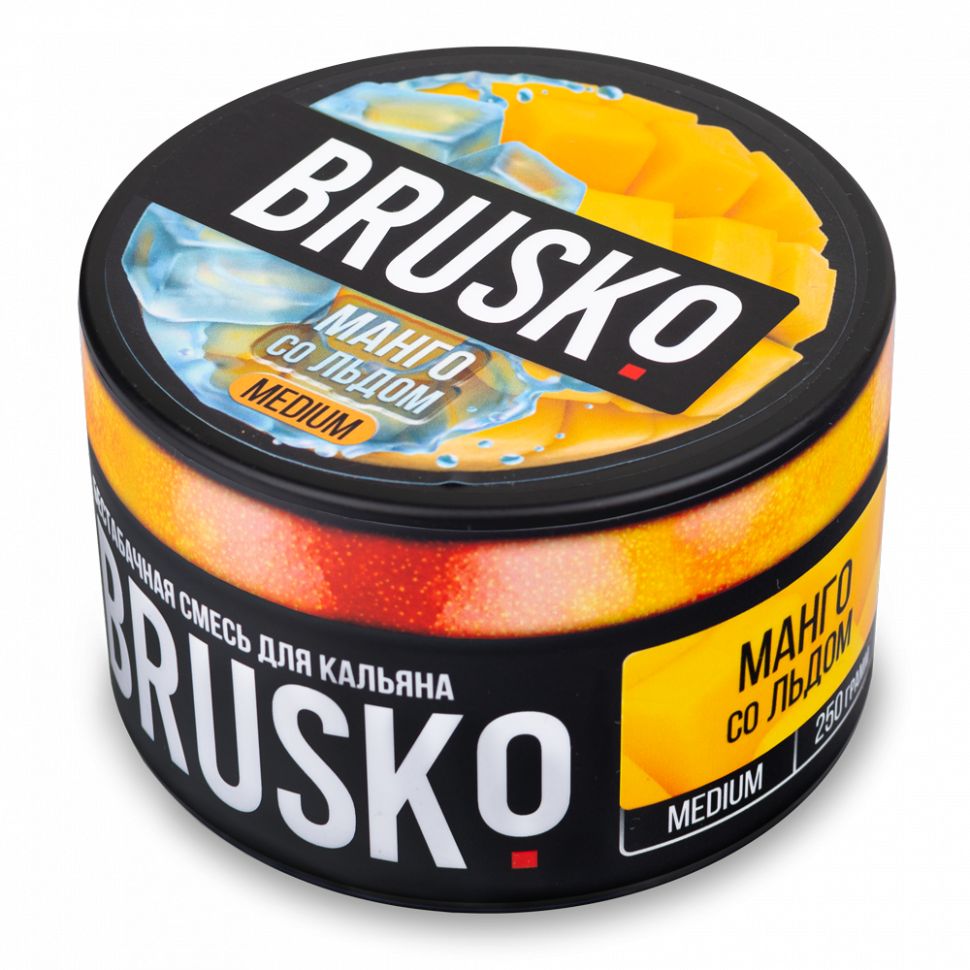 Бестабачная смесь BRUSKO 250гр Medium Манго со льдом