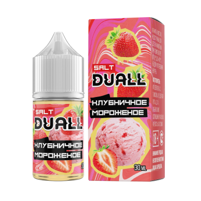 DUALL SALT hard  Клубничное мороженое 30ml
