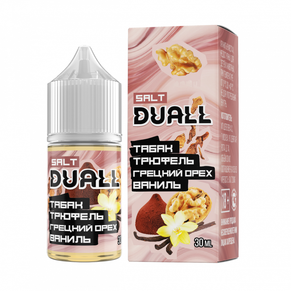 DUALL SALT hard  Табак, трюфель, грецкий орех, ваниль 30ml