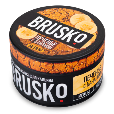 Бестабачная смесь BRUSKO 250гр Medium Печенье с бананом