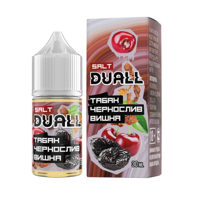 DUALL SALT hard  Табак, чернослив, вишня 30ml