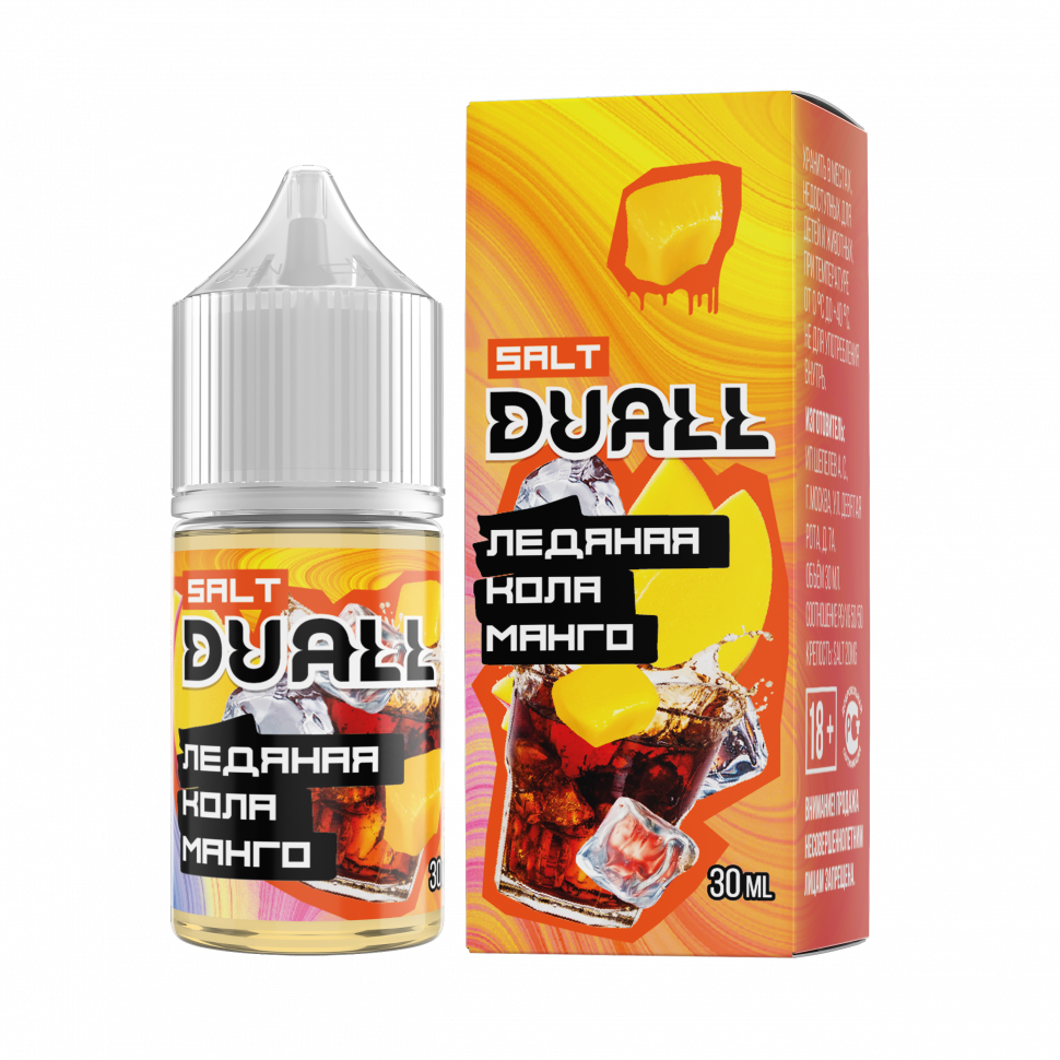 DUALL SALT hard  Ледяная кола, манго 30ml