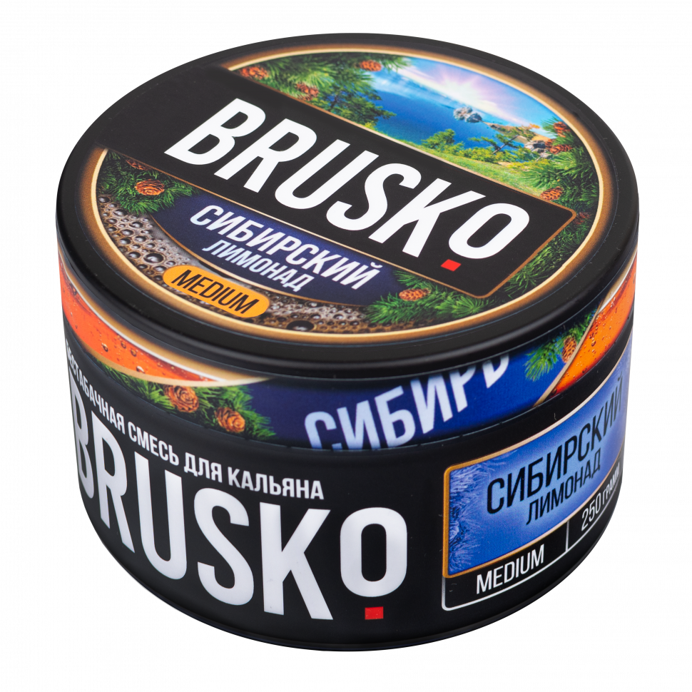 Бестабачная смесь BRUSKO 250гр Medium Сибирский лимонад