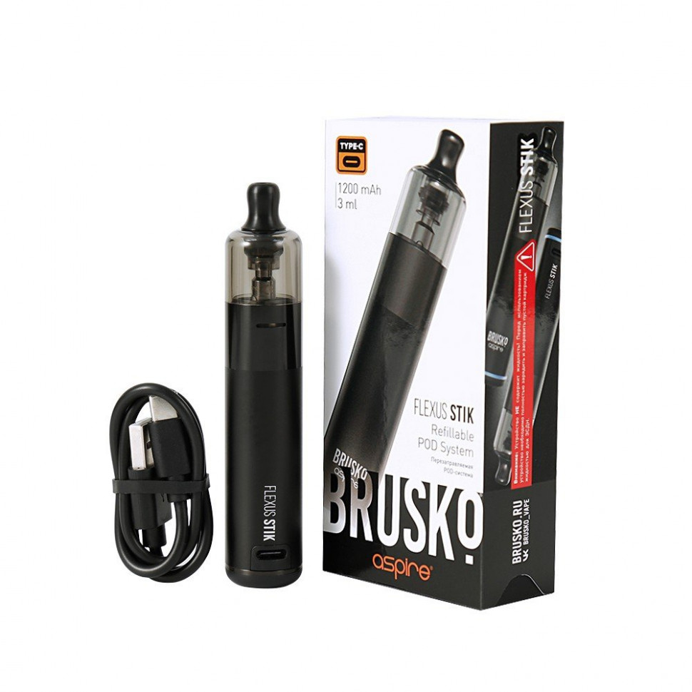 Pod набор BRUSKO FLEXUS STIK Черный