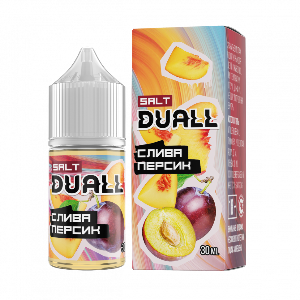 DUALL SALT hard  Слива, персик 30ml