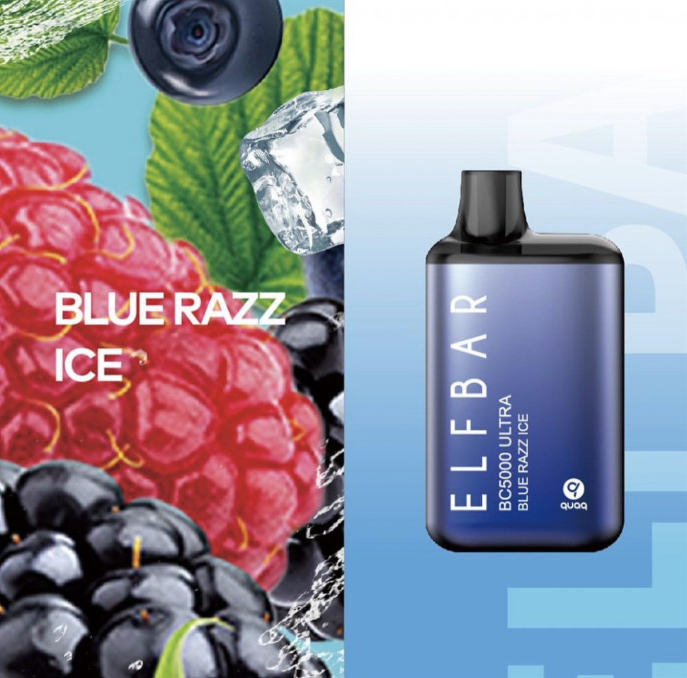 ELF BAR 5000 BC ULTRA Blue Razz ice