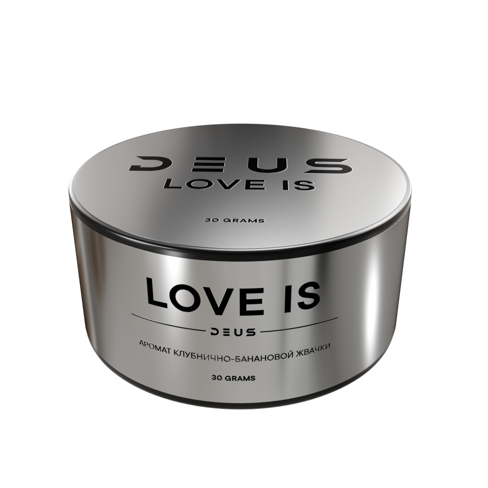 Deus 30гр Love Is (Клубнично-банановая жвачка)