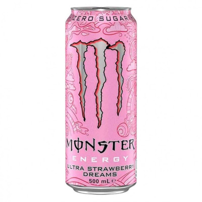 Энергетический напиток (мрк) Monster 500 мл Ultra Strawberry Dreams