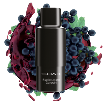 Одноразовый картридж для парения SOAK Q Blackcurrant Daiquiri Дайкири чёрная смородина