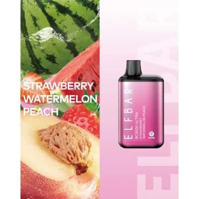 ELF BAR 5000 BC ULTRA Strawberry Watermelon Peach